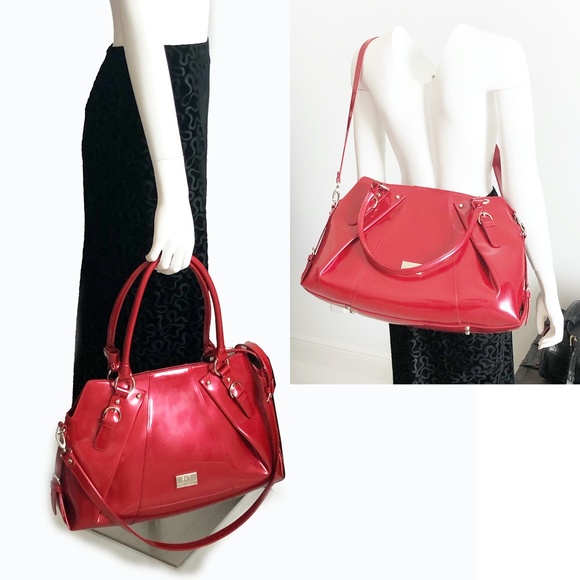 BEIJO Bag Susan Handley XL Tote Shoulder Crossbody Red Limited Edition + Dustbag - Picture 3 of 10